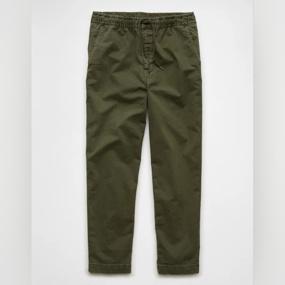 American Eagle Loose Flex Easy Pants Olive Green Small NWT
